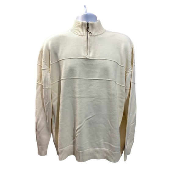 Pendleton Vintage heavy Knit Sweater Made in Japan Cream Beige XL - Picture 1 of 13